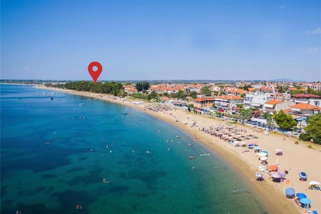 Pine Beach Holiday Home 2 Bedrooms 50 Meters To The Beach Kalyves Polygyrou Exterior foto